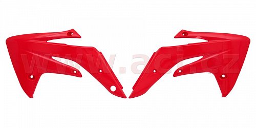 spoilery chladiče (Honda CRF 150 R/RB 07-16), RTECH (červené, pár)